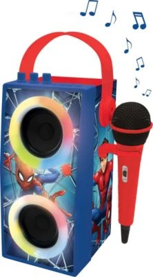 LEXIBOOK Spiderman - Tragbarer Bluetooth-Lichtlautsprecher Mit Mikrofon